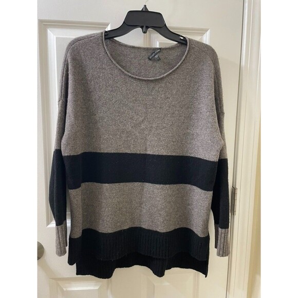EILEEN FISHER Color block Wool Sweater - Picture 1 of 7